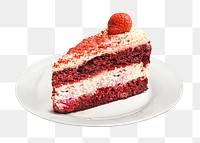 Cake png collage element, transparent background