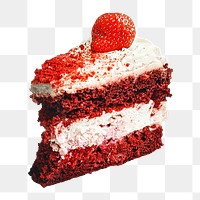 Cake png collage element, transparent background