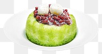 Shaved ice png, Japanese dessert, collage element, transparent background