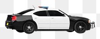 Police car png, collage element, transparent background