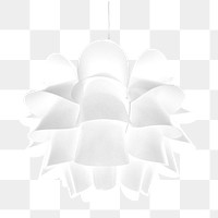 Modern lampshade png, collage element, transparent background