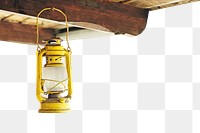 Oil lamp png, isolated object, transparent background