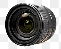 Png camera lens, isolated object, transparent background