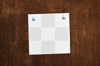 Sticky note png mockup, transparent design