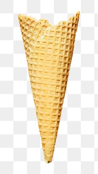 Ice cream cone png collage element, transparent background