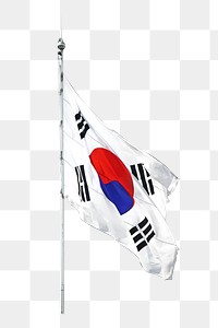 PNG South Korea flag, collage element, transparent background