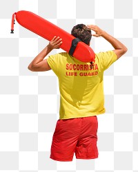 Beach png security lifeguard, transparent background