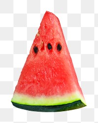 Fresh watermelon png collage element, transparent background