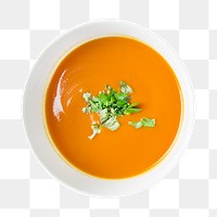 Tomato soup png collage element, transparent background