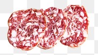 Cold cut meat png collage element, transparent background