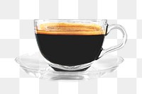 Coffee cup png collage element on transparent background