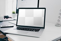 PNG laptop screen mockup, transparent design