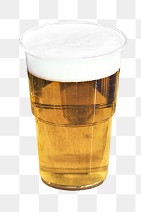 Beer png collage element, transparent background