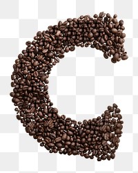 Coffee beans png collage element, transparent background