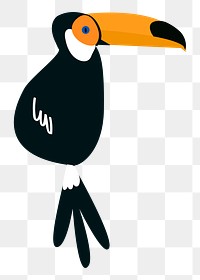 Toucan bird png illustration, transparent background