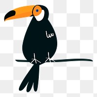 Toucan bird png illustration, transparent background