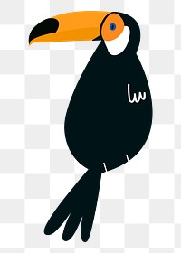 Toucan bird png illustration, transparent background