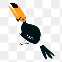 Toucan bird png illustration, transparent background