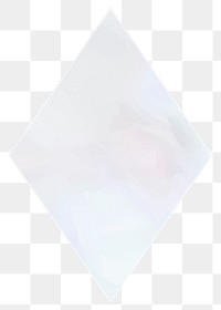 Iridescent rhombus png geometric shape, transparent background