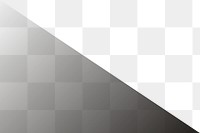 PNG black gradient triangle border, transparent background