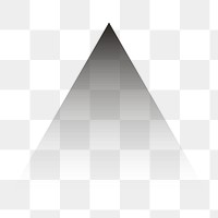 PNG black gradient pyramid, transparent background