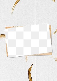 White png frame, gold paint, transparent background