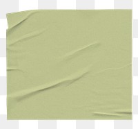 PNG Olive green wrinkled paper, transparent background