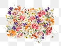 Wedding flower bouquet png collage element, transparent background