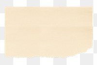 PNG Ripped beige paper  collage element, transparent background