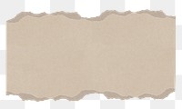 PNG Brown beige paper collage element, transparent background