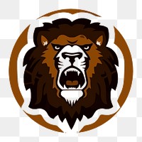 Roaring lion png clipart illustration, transparent background. Free public domain CC0 image.