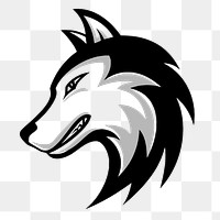 Wolf head png clipart illustration, transparent background. Free public domain CC0 image.