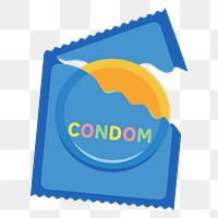 Condom png clipart illustration, transparent background. Free public domain CC0 image.