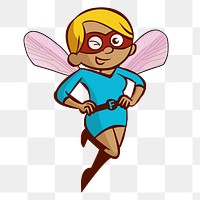 Fairy character png clipart illustration, transparent background. Free public domain CC0 image.