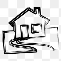 House png clipart illustration, transparent background. Free public domain CC0 image.