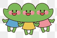 Pea character png clipart illustration, transparent background. Free public domain CC0 image.