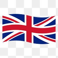 United Kingdom flag png clipart, transparent background. Free public domain CC0 image.