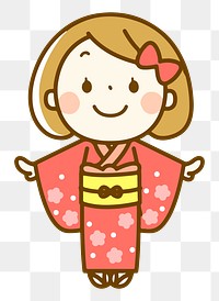 Japanese woman png clipart, transparent background. Free public domain CC0 image.