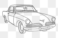 Classic car png clipart, transparent background. Free public domain CC0 image.