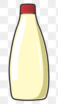 Mayonnaise bottle png clipart, transparent background. Free public domain CC0 image.