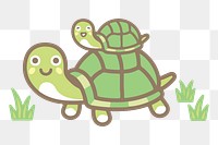 Baby mummy turtles png clipart, transparent background. Free public domain CC0 image.