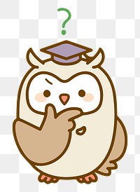 Owl of Athena png clipart, transparent background. Free public domain CC0 image.