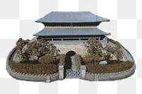 Japanese temple png clipart, transparent background. Free public domain CC0 image.