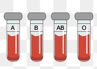 Blood group png sticker, transparent background. Free public domain CC0 image.