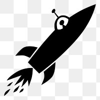 Rocket png sticker, transparent background. Free public domain CC0 image.