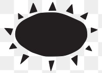 Sun png sticker, transparent background. Free public domain CC0 image.