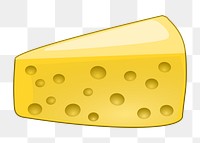 Cheese png sticker, transparent background. Free public domain CC0 image.