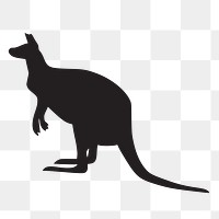 Kangaroo png sticker, transparent background. Free public domain CC0 image.