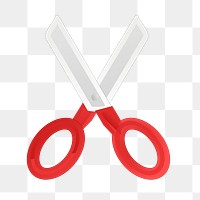 Scissors png sticker, transparent background. Free public domain CC0 image.