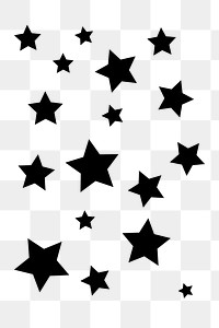 Stars png sticker, transparent background. Free public domain CC0 image.